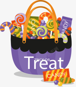 卡通的万圣节糖果素材