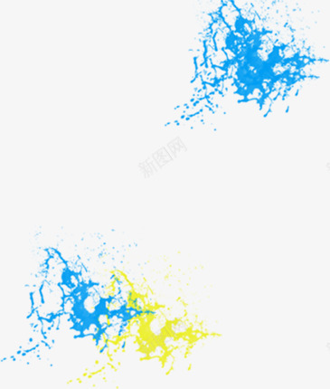 蓝色飞溅创意花纹装饰png免抠素材_新图网 https://ixintu.com 创意 花纹 蓝色 装饰 飞溅