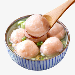 丸子汤食美味新鲜海鲜丸子高清图片