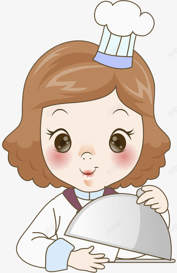 大眼睛女孩png免抠素材_新图网 https://ixintu.com 卡通 厨师 可爱的 大眼睛 小女孩 漂亮的