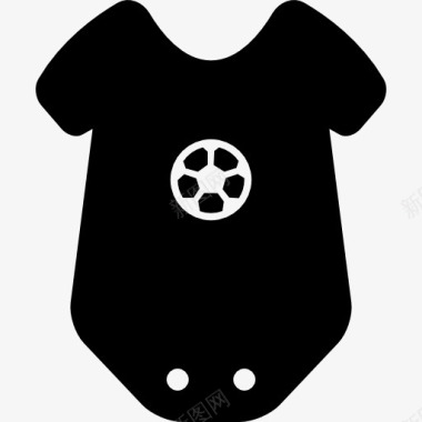 婴儿套装衣服的明星标图标图标