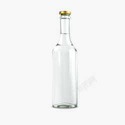 圆滑形白色圆滑形玻璃瓶子矢量图高清图片