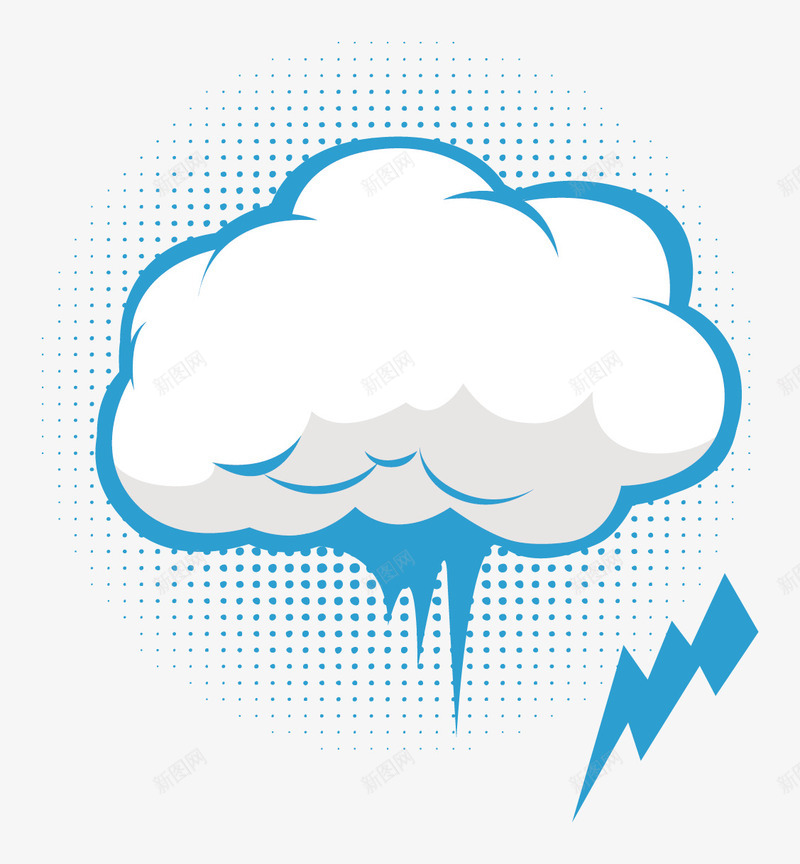 爆炸云文本框png免抠素材_新图网 https://ixintu.com 文本框 爆炸云 闪电