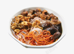 传统中国菜传统美食杂菌汤摄影高清图片