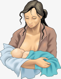 宝宝喂奶的正确姿势插图妈妈哺乳高清图片