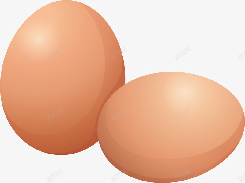 两颗新鲜鸡蛋png免抠素材_新图网 https://ixintu.com 两颗鸡蛋 新鲜鸡蛋 矢量素材 膳食纤维 鸡蛋