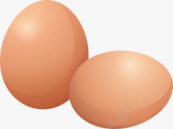两颗鸡蛋两颗新鲜鸡蛋高清图片