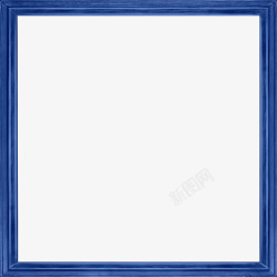 蓝色木框蓝色漂亮方框高清图片