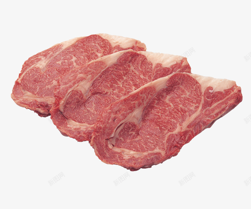 三片瘦里脊肉png免抠素材_新图网 https://ixintu.com 卫生 新鲜 猪肉 美味 营养 食物免费PNG素材