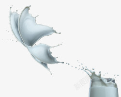 洒落的牛奶飞溅的牛奶高清图片