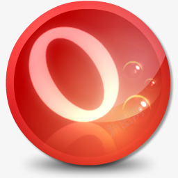 圆球红色数字0图标图标