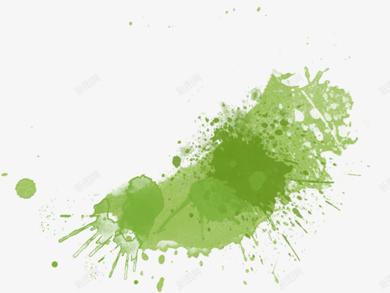 绿色在墙上飞溅的油漆png免抠素材_新图网 https://ixintu.com 墙上 油漆 绿色 飞溅