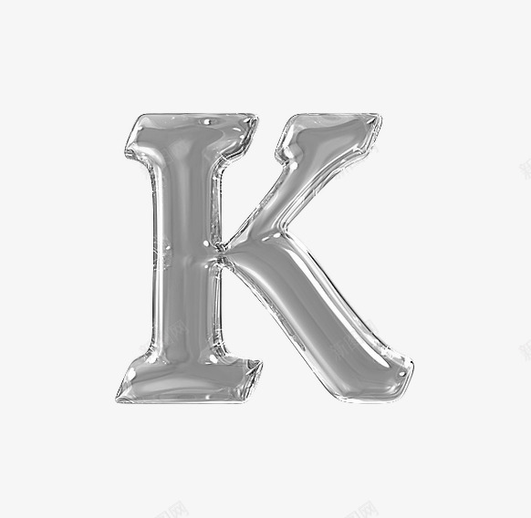 琥珀字母kpng免抠素材_新图网 https://ixintu.com 创意数字 玻璃质感 琥珀字母数字