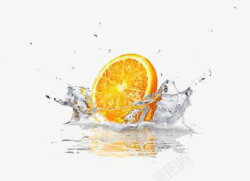 水中橙子素材
