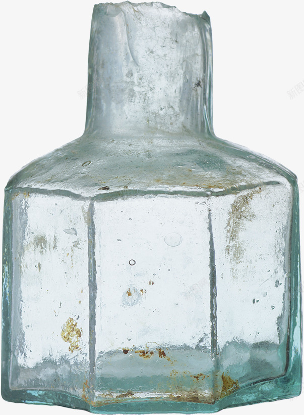 复古做旧淡蓝色透明玻璃瓶瓶子png免抠素材_新图网 https://ixintu.com 做旧 复古 淡蓝色 玻璃瓶 瓶子 透明