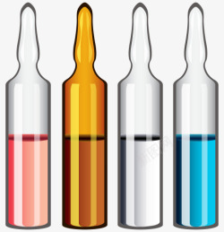 彩色药物瓶素材