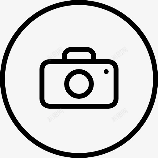 照相机在循环概述界面按钮图标png_新图网 https://ixintu.com 圆形 工具 按钮 概述 照相机 界面 符号 薄圆