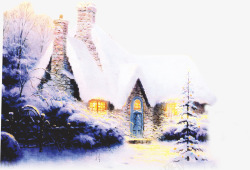 美丽的小房子美丽的圣诞小房子高清图片