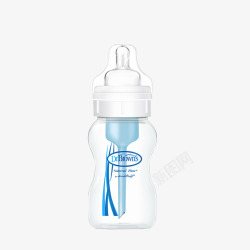 防胀气内胆奶瓶布朗博士玻璃奶瓶高清图片
