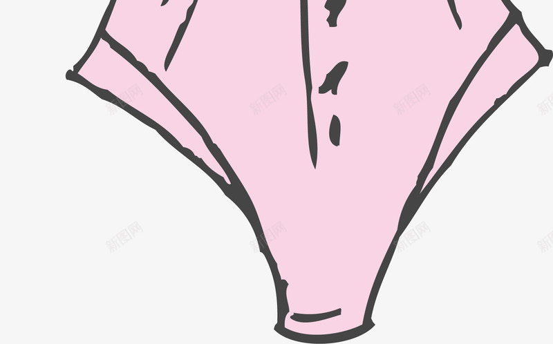 粉色泳衣png免抠素材_新图网 https://ixintu.com 免抠图 卡通有趣 扁平化 手绘图 矢量图案 衣服