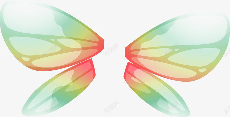 卡通梦幻蝴蝶翅膀png免抠素材_新图网 https://ixintu.com 卡通 梦幻 翅膀 蝴蝶
