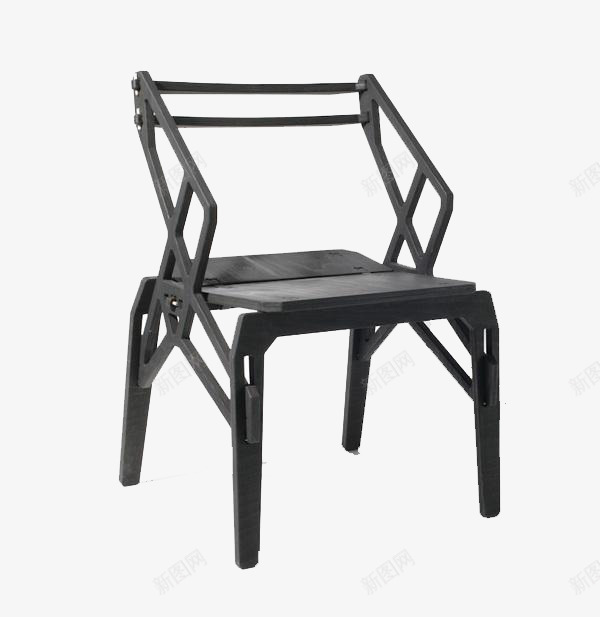 黑色简约机械椅子psd免抠素材_新图网 https://ixintu.com 机械 椅子 简约 黑色