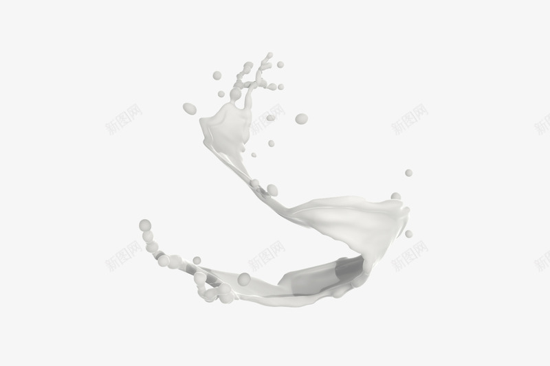 飞溅的牛奶png免抠素材_新图网 https://ixintu.com 产品实物 水花 牛奶 白色 飞溅 饮料