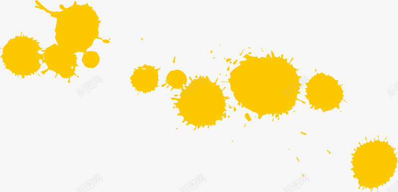 橙色漂浮墨迹png免抠素材_新图网 https://ixintu.com 斑点 橙色墨迹 水彩 涂料 绘画 美术 颜料