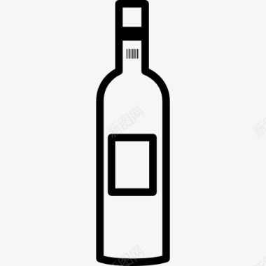 酒瓶外形图标图标