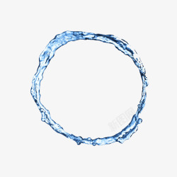 圆形水环圆形的水环飞溅的水高清图片