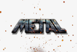 METAL金属艺术字素材