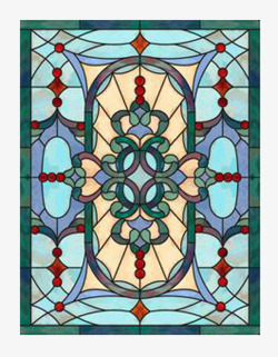 教堂彩绘玻璃素材