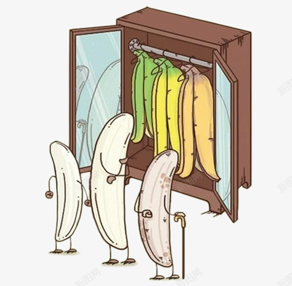 创意香蕉穿衣png免抠素材_新图网 https://ixintu.com 剥皮 衣服 衣柜 香蕉