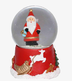 水晶球圣诞老人版素材