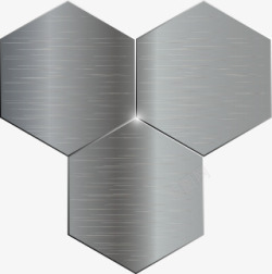 金属六边形图案矢量图素材