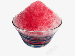 玻璃杯红色西瓜冰素材
