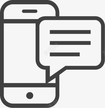 手机对话框图标图标