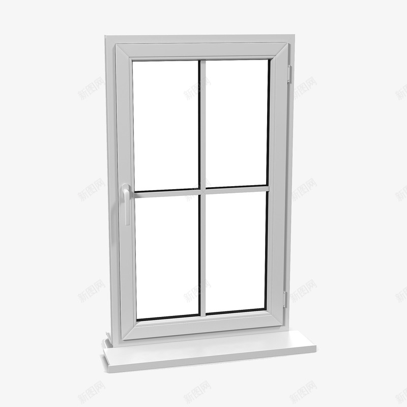 简单白色格子窗png免抠素材_新图网 https://ixintu.com 格子窗 玻璃 白色 白色格子窗 白色透明玻璃 简单白色格子窗