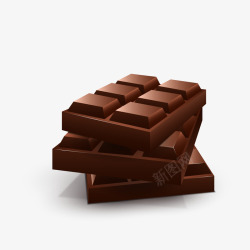 巧克力节美味牛奶巧克力矢量图高清图片