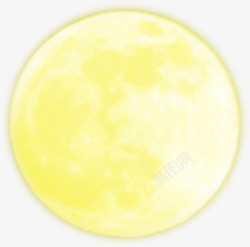 黄色中秋月亮节日素材