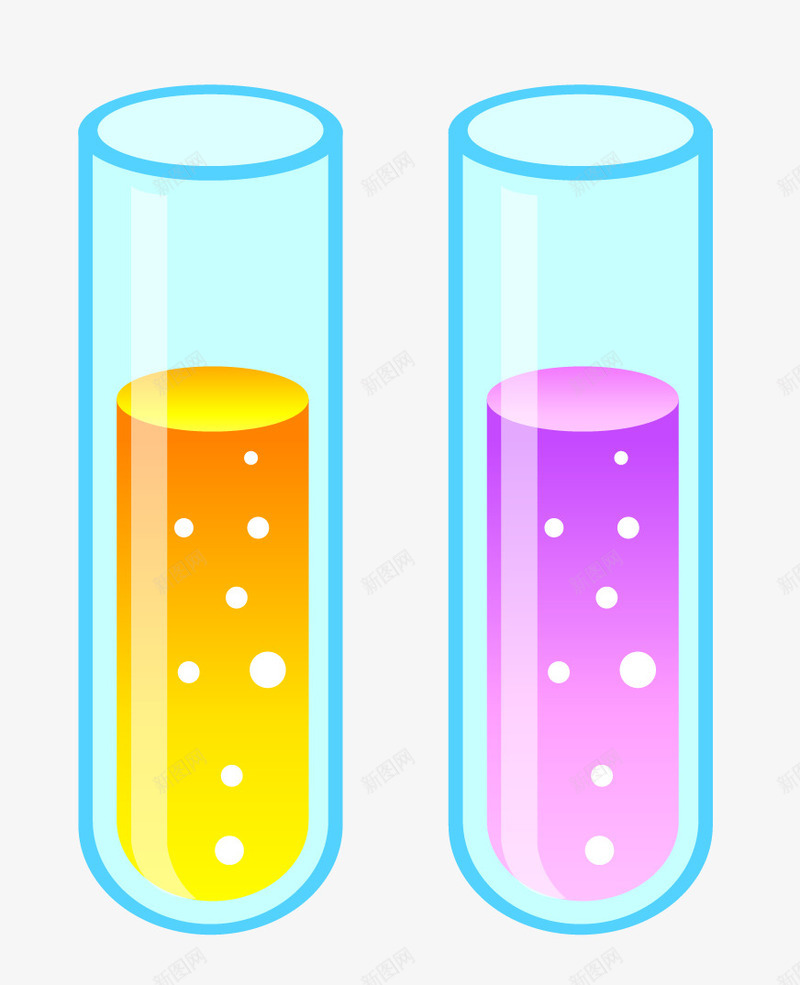 玻璃管png免抠素材_新图网 https://ixintu.com 实验 液体 玻璃管 科学