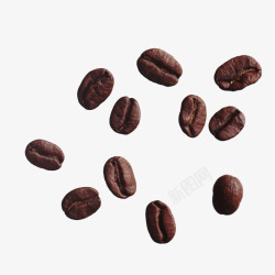 散落咖啡豆散落的咖啡豆高清图片