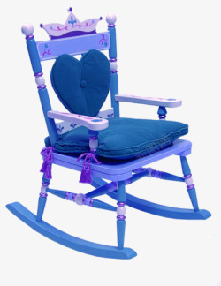 漂亮的蓝色摇摇椅素材