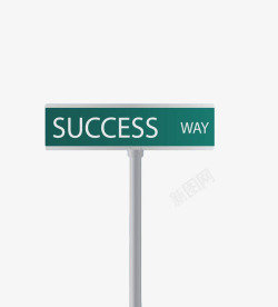 SUCCESS手绘路牌高清图片