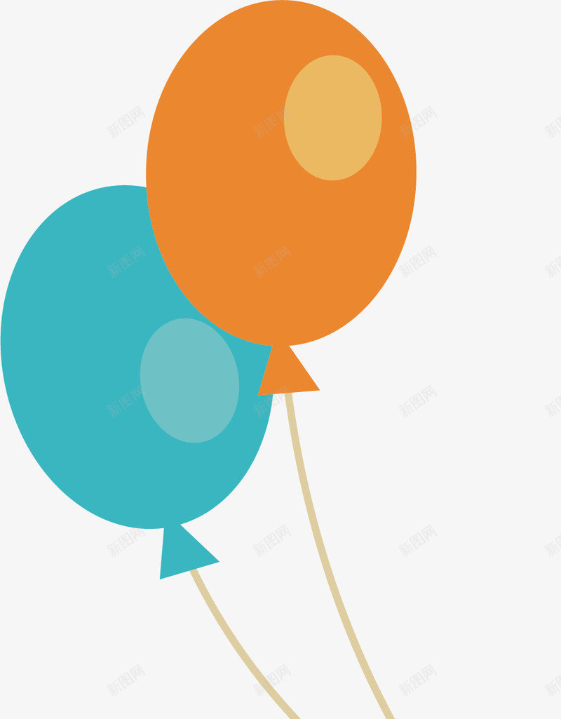 漂浮空中的玩具气球矢量图ai免抠素材_新图网 https://ixintu.com 儿童 卡通手绘 好玩 漂亮 漂浮 玩具 趣味 矢量图