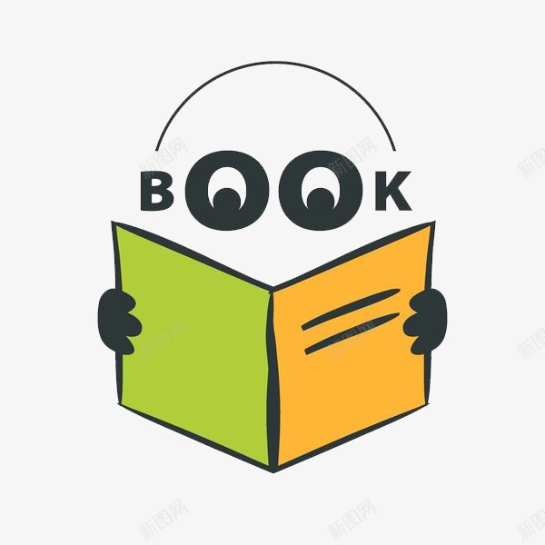 书籍人物头像logo图标png_新图网 https://ixintu.com 书籍logo 免抠书籍人物头像logo 彩色的书籍 标志 标识 眼睛