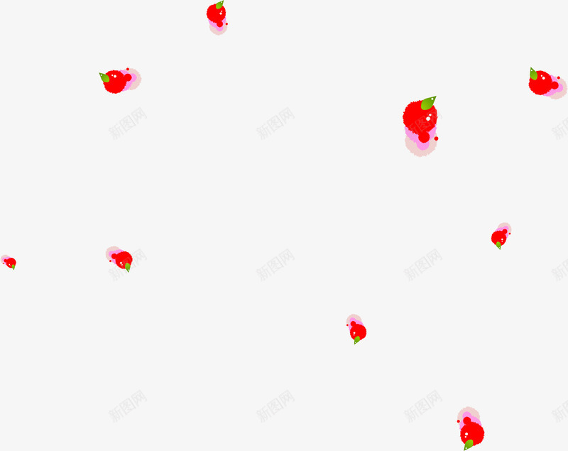 手绘草莓个性壁画png免抠素材_新图网 https://ixintu.com 个性 壁画 草莓
