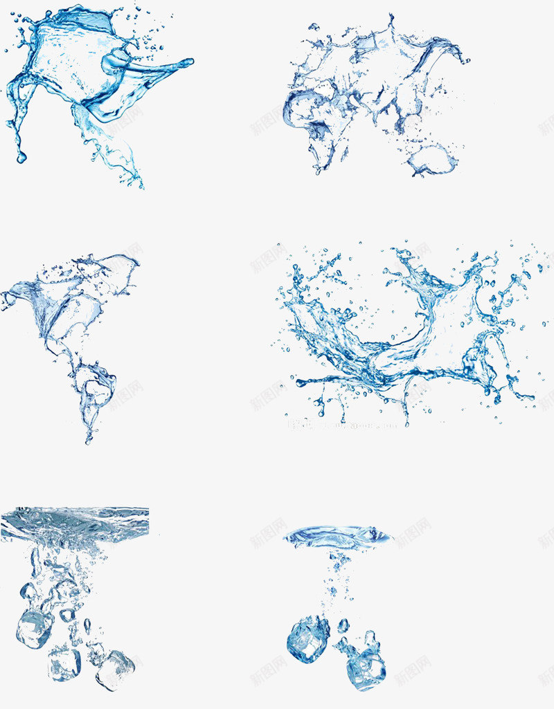水花合集psd免抠素材_新图网 https://ixintu.com 免抠素材 水花合集 溅起 素材下载