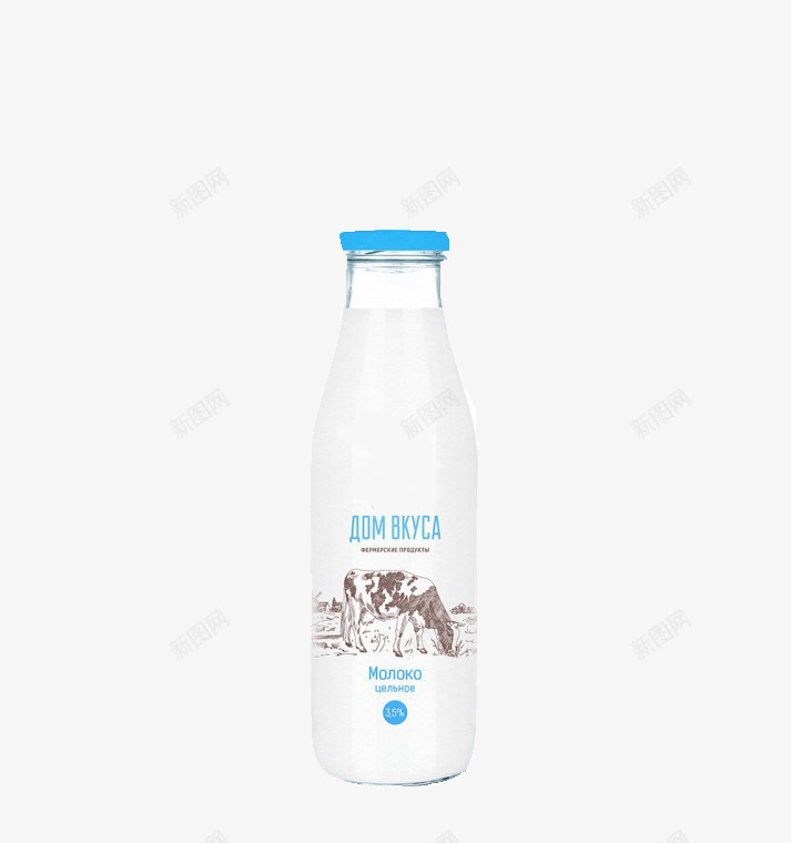 牧场牛奶瓶元素png免抠素材_新图网 https://ixintu.com 大自然牧场 牛奶 瓶子 香甜可口