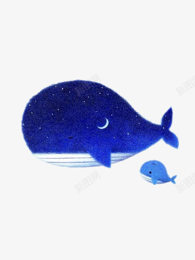 创意个性图案png免抠素材_新图网 https://ixintu.com 创新 动物 独特 鲸鱼